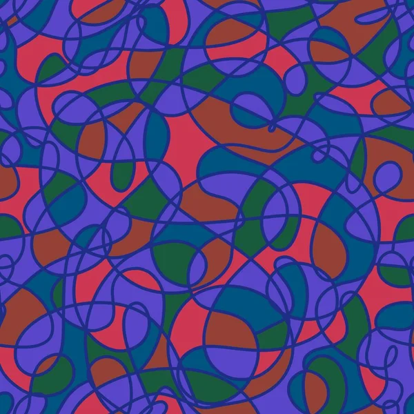 Αφηρημένη Γραμμή Τέχνη Ρίγες Απρόσκοπτη Χρωματισμένο Γυαλί Κύματα Κορδέλες Μοτίβο — Φωτογραφία Αρχείου