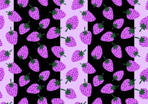 Cartoon summer fruit seamless strawberry pattern for wrapping paper and kids clothes print and fabrics and linens and packaging and linens. High quality illustration