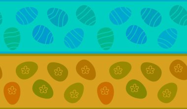 Easter eggs seamless spring pattern for kids clothes print and accessories and notebooks and wrapping paper and fabrics and kitchen. High quality illustration