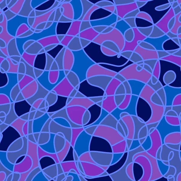Abstrakte Linie Kunst Streifen Nahtlose Glasmalerei Wellen Bänder Muster Für — Stockfoto