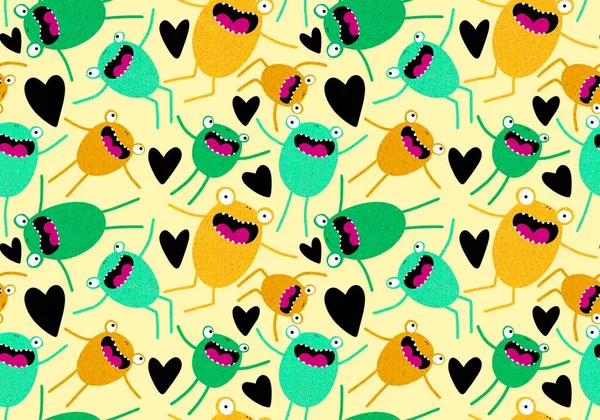 Cartoon animals seamless frogs pattern for wrapping paper and kids clothes print and fabrics and linens and festive packaging. High quality illustration