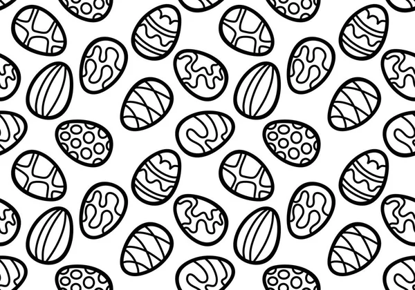 Easter eggs seamless spring pattern for kids clothes print and accessories and notebooks and wrapping paper and fabrics and kitchen. High quality illustration