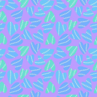 Sevgililer Günü karikatür desenleri ambalaj kâğıdı ve çocuk giysileri, kumaşlar, aksesuarlar, çarşaflar ve tekstil. Yüksek kaliteli illüstrasyon