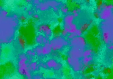 Soyut suluboya desenli ambalaj kağıdı ve çocuk giysileri baskısı, kumaşlar ve çarşaflar. Yüksek kaliteli illüstrasyon