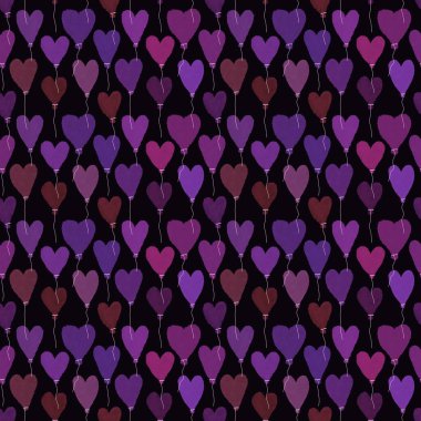 Karikatür, sevgililer günü için kalpler, hediye kutusu için dikişsiz balonlar, çocuk giysileri, kumaşlar, çarşaflar, ambalaj kağıtları ve şenlikli ambalajlar. Yüksek kaliteli illüstrasyon