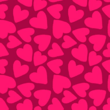 Sevgililer Günü karikatür desenleri ambalaj kâğıdı ve çocuk giysileri, kumaşlar, aksesuarlar, çarşaflar ve tekstil. Yüksek kaliteli illüstrasyon