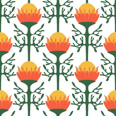 Kumaşlar, tekstil, ambalajlar, hediyeler, kartlar, çarşaflar ve çocuklar için çiçeksiz çiçek deseni. Yüksek kalite fotoğraf