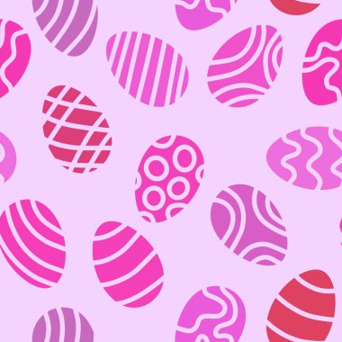 Easter eggs seamless spring pattern for kids clothes print and accessories and notebooks and wrapping paper and fabrics and kitchen. High quality illustration