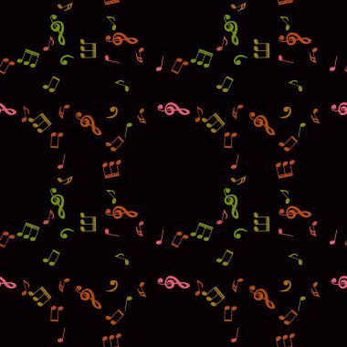 Çizgi filmlerde ambalaj kâğıdı ve çocuk giysileri, kumaşlar, çarşaflar ve mağaza ambalajları için kusursuz notalar var. Yüksek kaliteli illüstrasyon