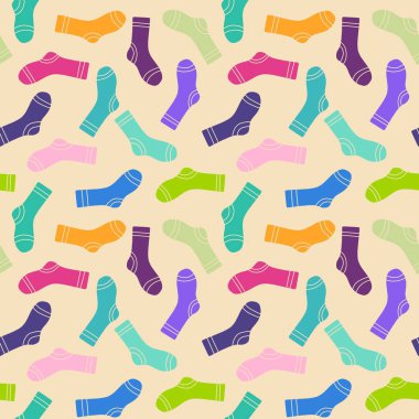 Kalın giysiler çorap desenli ambalaj kağıtları ve çocuk giysileri desenli kumaşlar, kumaşlar, çarşaflar, şenlikli ambalajlar ve moda tekstil ürünleri. Yüksek kaliteli illüstrasyon