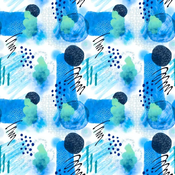 Soyut Suluboya Desenli Ambalaj Kağıdı Çocuk Giysileri Baskısı Kumaşlar Çarşaflar — Stok fotoğraf