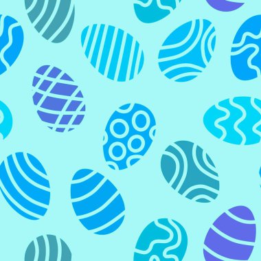 Easter eggs seamless spring pattern for kids clothes print and accessories and notebooks and wrapping paper and fabrics and kitchen. High quality illustration