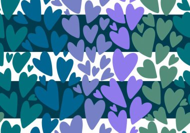 Sevgililer Günü karikatür desenleri ambalaj kâğıdı ve çocuk giysileri, kumaşlar, aksesuarlar, çarşaflar ve tekstil. Yüksek kaliteli illüstrasyon