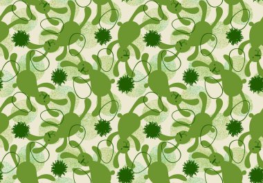 Çizgi filmlerdeki hayvanlar paskalya yumurtası ve tavşan desenli ambalaj kağıtları ve çocuk giysileri, kumaşlar, çarşaflar ve şenlikli ambalajlar. Yüksek kaliteli illüstrasyon