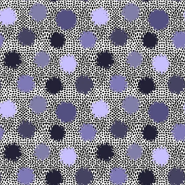Abstract polka dots seamless fluffy circle pattern for wrapping paper and kids clothes print and fabrics and linens and kitchen textiles. High quality illustration