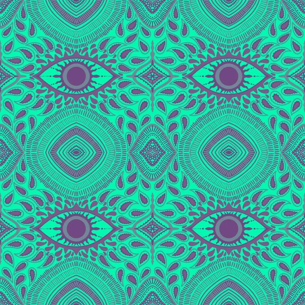 Abstract symbols turkeys seamless evil eyes magic pattern for wrapping paper and fabrics and linens and festive packaging and fashion textiles and summer swimsuit. High quality illustration