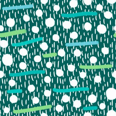 Abstract polka dots seamless fluffy circle pattern for wrapping paper and kids clothes print and fabrics and linens and kitchen textiles. High quality illustration