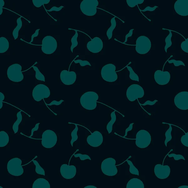 Cartoon fruit berries seamless cherry pattern for wrapping paper and fabrics and linens and kids clothes print and festive packaging. High quality illustration