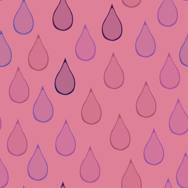 Cartoon water seamless rain drops pattern for wrapping paper and kids clothes print and fabrics and linens and autumn accessories. High quality illustration