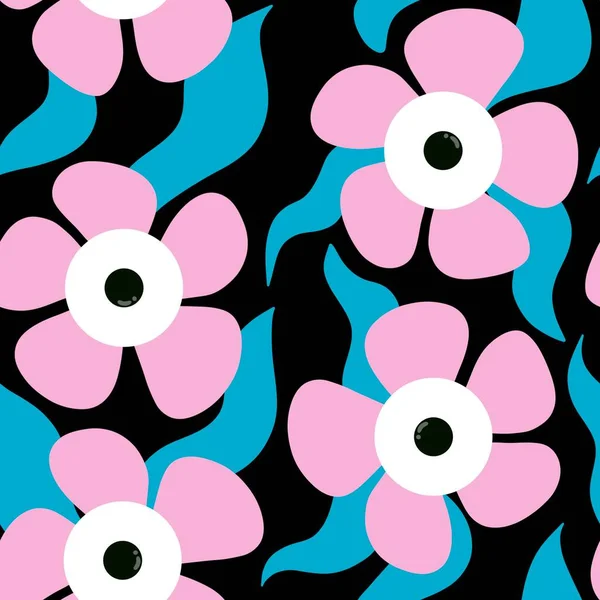 Цветочный Бесшовный Цветочный Узор Тканей Текстиля Упаковки Подарков Открыток Белья — стоковое фото