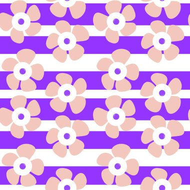 Kumaşlar, tekstil, ambalajlar, hediyeler, kartlar, çarşaflar ve çocuklar için çiçeksiz çiçek deseni. Yüksek kalite fotoğraf