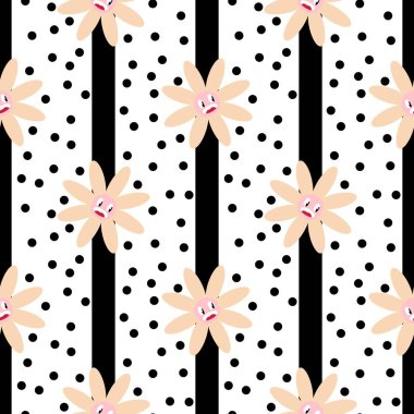 Kumaşlar, tekstil, ambalajlar, hediyeler, kartlar, çarşaflar ve çocuklar için çiçeksiz çiçek deseni. Yüksek kalite fotoğraf