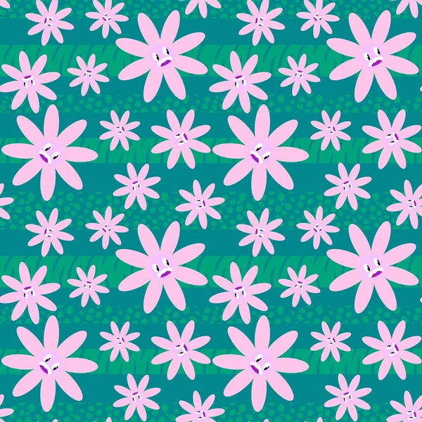 Floral Padrão Flor Sem Costura Para Tecidos Têxteis Embalagens Presentes — Fotografia de Stock