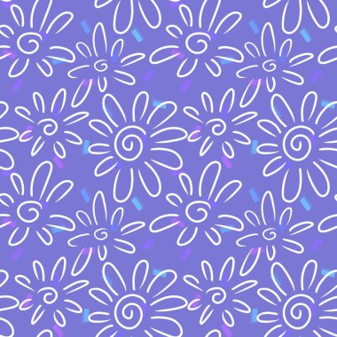 Kumaşlar, tekstil, ambalajlar, hediyeler, kartlar, çarşaflar ve çocuklar için çiçeksiz çiçek deseni. Yüksek kalite fotoğraf