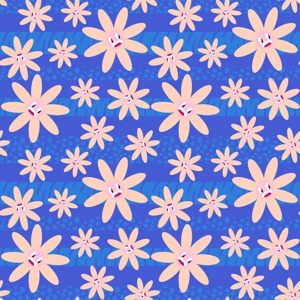 Patrón Flores Sin Costura Floral Para Telas Textiles Embalaje Regalos —  Fotos de Stock