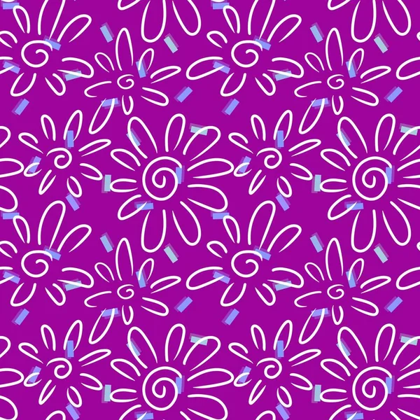 Цветочный Бесшовный Цветочный Узор Тканей Текстиля Упаковки Подарков Открыток Белья — стоковое фото