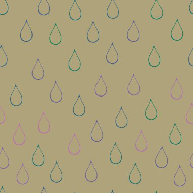 Cartoon water seamless rain drops pattern for wrapping paper and kids clothes print and fabrics and linens and autumn accessories. High quality illustration