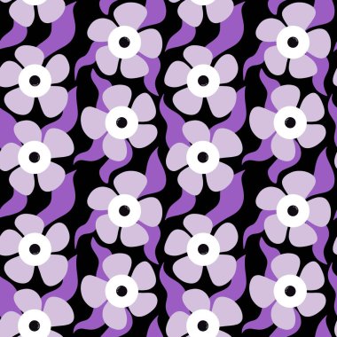 Kumaşlar, tekstil, ambalajlar, hediyeler, kartlar, çarşaflar ve çocuklar için çiçeksiz çiçek deseni. Yüksek kalite fotoğraf