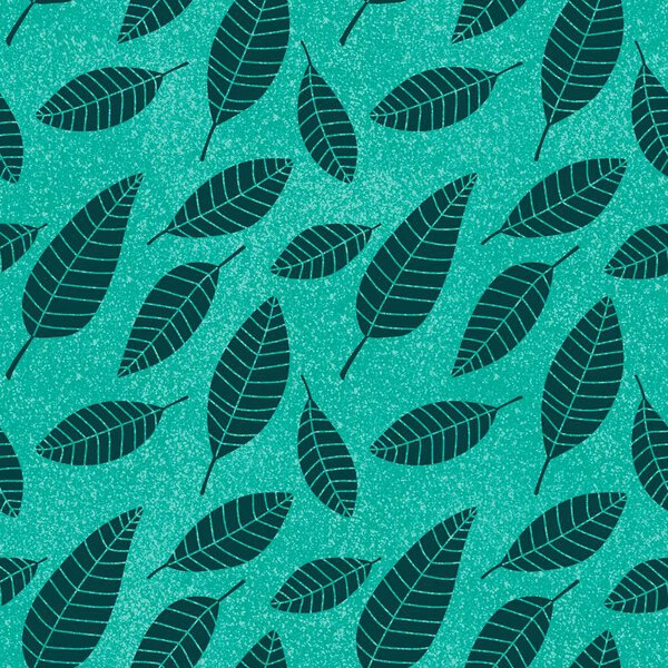 Abstract floral seamless leaves pattern for wrapping paper and fabrics and linens and kids clothes print and packaging. High quality illustration