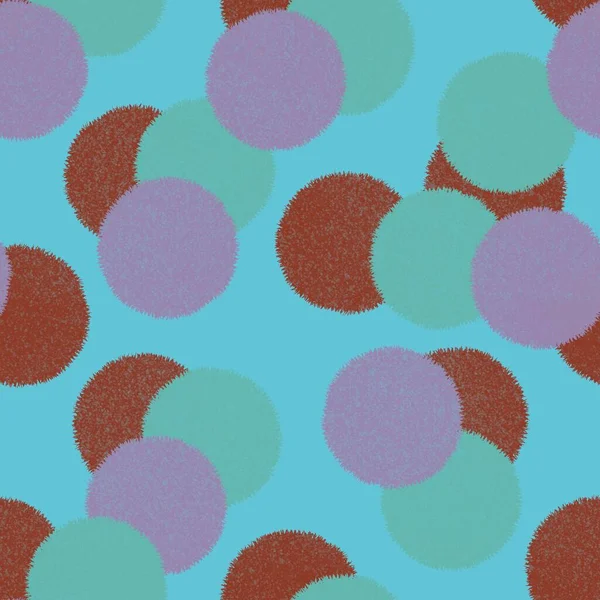 Aquarellfarbe Kreis Nahtlose Tupfen Muster Für Packpapier Und Kinderkleidung Druck — Stockfoto