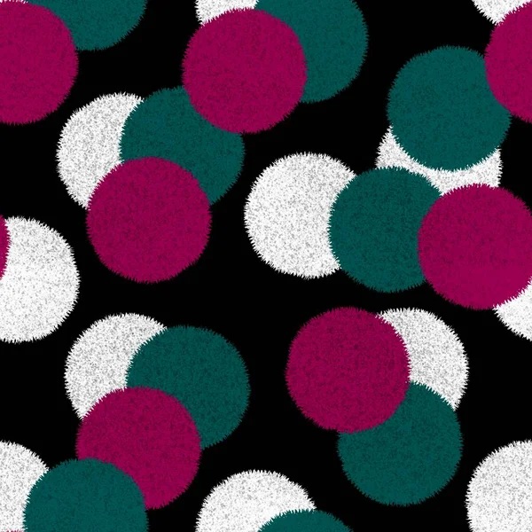 Υδατογραφία Κύκλο Χρώμα Αδιάλειπτη Πουά Μοτίβο Για Χαρτί Περιτυλίγματος Και — Φωτογραφία Αρχείου