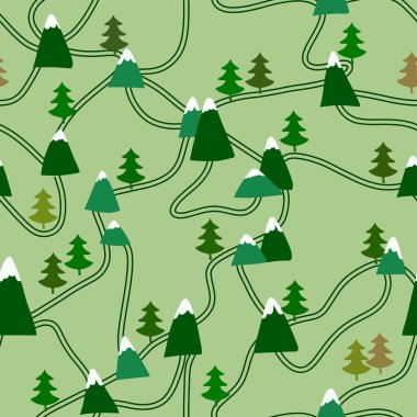 Çizgi filmlerdeki ağaçsız ağaçlar ve hayvan desenli ambalajlar ve çocuk giysileri baskılar, kumaşlar ve çarşaflar ve şenlikli aksesuarlar ve seyahat paketleri. Yüksek kaliteli illüstrasyon