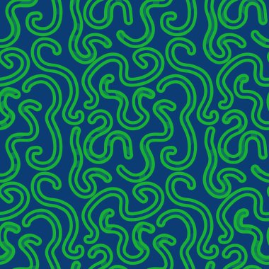 Soyut çizgiler kağıtları, kumaşları, çarşafları, çocuk aksesuarlarını, kıyafet baskılarını ve ambalajları paketlemek için kusursuz kurdeleler çizer. Yüksek kaliteli illüstrasyon