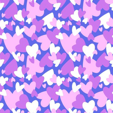 Sevgililer Günü karikatür desenli ambalaj kağıtları ve çocuk giysileri ve kumaşlar ve aksesuarlar ve çarşaflar ve tekstil. Yüksek kaliteli illüstrasyon