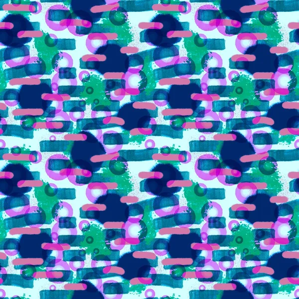 Абстрактный Акварель Бесшовный Рисунок Пятна Краски Упаковки Бумаги Детской Одежды — стоковое фото