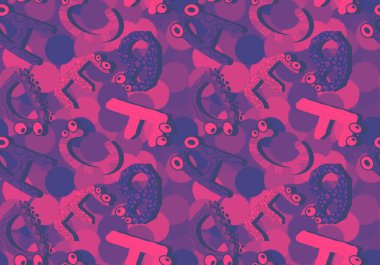 Çizgi İngiliz alfabesindeki harfler çocuk kıyafetleri, aksesuarlar, çarşaflar, kumaşlar ve anaokulu tekstil ürünleri için kusursuz gözler desenli. Yüksek kaliteli illüstrasyon