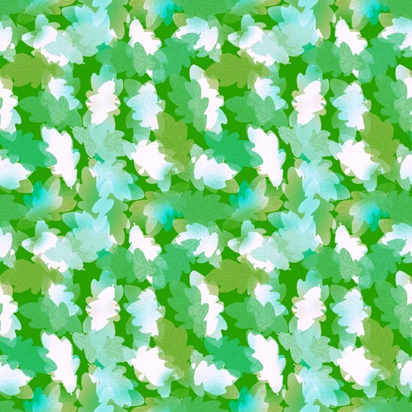 Herbst Eiche Blätter Nahtlose Florale Muster Zum Einwickeln Von Papier — Stockfoto