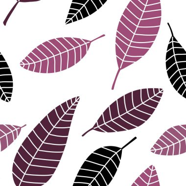 Kağıt, kumaş, çarşaf ve çocuk giysileri baskısı ve ambalajı için soyut, dikişsiz yapraklar. Yüksek kaliteli illüstrasyon