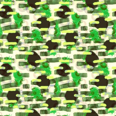 Soyut suluboya desenli ambalaj kağıdı ve çocuk giysileri baskısı, kumaşlar ve çarşaflar. Yüksek kaliteli illüstrasyon