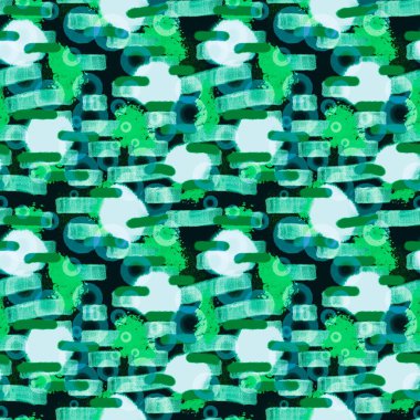 Soyut suluboya desenli ambalaj kağıdı ve çocuk giysileri baskısı, kumaşlar ve çarşaflar. Yüksek kaliteli illüstrasyon