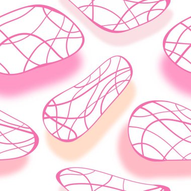 Yaz taşları ambalaj kağıdı, kumaş, çarşaf ve çocuk giysisi baskısı ve şenlikli ambalaj için pürüzsüz şerit deseni. Yüksek kaliteli illüstrasyon