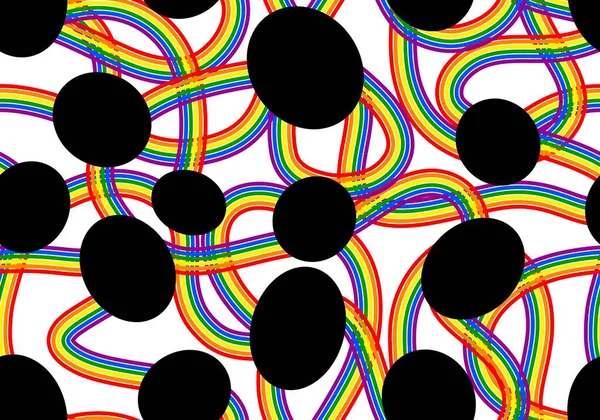 Lgbt Pride Month Seamless Pattern Rainbow Stripes Fabrics Linens Festive — Stock Photo, Image
