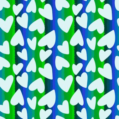 Sevgililer Günü karikatür desenli ambalaj kağıtları ve çocuk giysileri ve kumaşlar ve aksesuarlar ve çarşaflar ve tekstil. Yüksek kaliteli illüstrasyon