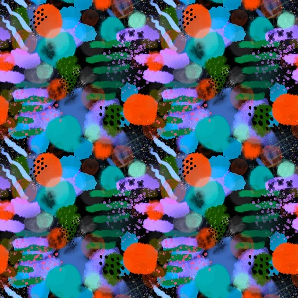 Abstrato Aquarela Sem Costura Pintar Manchas Padrão Para Papel Embrulho — Fotografia de Stock
