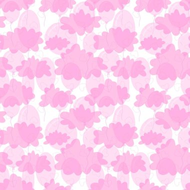 Şenliksiz doğum günü balonları ambalaj kağıtları ve çocuk giysileri baskıları kumaşlar ve çarşaflar. Yüksek kaliteli illüstrasyon