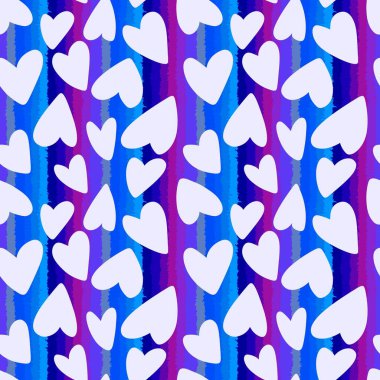 Sevgililer Günü karikatür desenli ambalaj kağıtları ve çocuk giysileri ve kumaşlar ve aksesuarlar ve çarşaflar ve tekstil. Yüksek kaliteli illüstrasyon